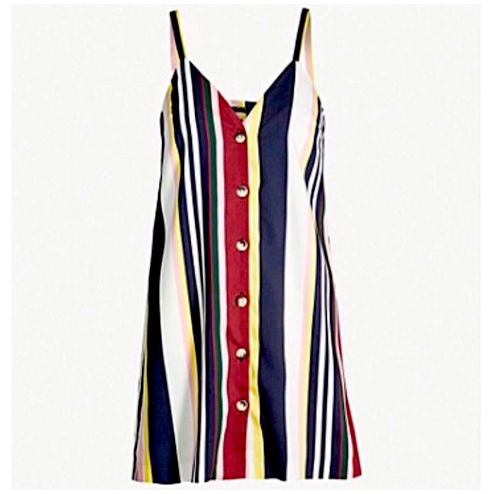 Topshop Sleveless Stripe mini dress